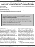 Cover page: A Case Report of Cardiogenic Syncope Due to Loperamide Abuse: Acute Presentation and Novel Use of Buprenorphine