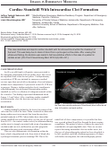 Cover page: Cardiac Standstill With Intracardiac Clot Formation