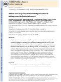 Cover page: Altered brain response to reward and punishment in adolescents with Anorexia nervosa