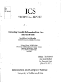 Cover page: Extracting usability information from user interface events