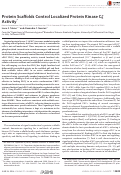 Cover page: Protein Scaffolds Control Localized Protein Kinase Cζ Activity*