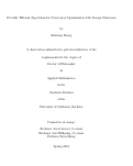Cover page: Provably Efficient Algorithms for Non-convex Optimization with Benign Structures