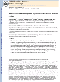 Cover page: Identification of transcriptional regulators in the mouse immune system