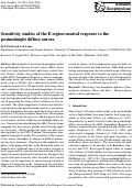 Cover page: Sensitivity studies of the E region neutral response to the postmidnight diffuse aurora