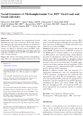 Cover page: Social Genomics of Methamphetamine Use, HIV Viral Load, and Social Adversity