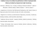 Cover page: Confined versus Unconfined Crystallization in Block Copolymer/Salt Mixtures Studied by Depolarized Light Scattering