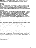 Cover page: What is the added sensitivity of non-lateral cervical spine radiographs in the evaluation of acute cervical spine trauma?