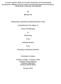 Cover page: A Cross-Linguistic Study of Locomotor Experience and Psychological Development: Walking Onset Is Linked to Advanced Receptive and Productive Vocabularies in Berkeley and Shanghai