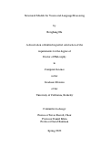 Cover page: Structured Models for Vision-and-Language Reasoning