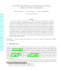 Cover page: Score Function Features for Discriminative Learning: Matrix and Tensor Framework