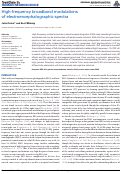 Cover page: High-frequency Broadband Modulations of Electroencephalographic Spectra