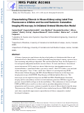 Cover page: Label-free fluorescence lifetime and second harmonic generation imaging microscopy improves quantification of experimental renal&nbsp;fibrosis