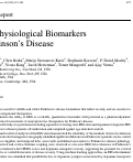 Cover page: Neurophysiological Biomarkers of Parkinson’s Disease