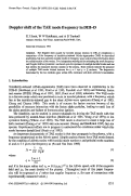 Cover page: Doppler shift of the TAE mode frequency in DIII-D