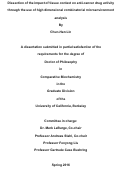 Cover page: Dissection of the impact of tissue context on anti-cancer drug activity through the use of high dimensional combinatorial microenvironment analysis