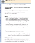 Cover page: Patterns of change in nonverbal cognition in adolescents with Down syndrome.