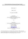 Cover page: The Spatial Distribution of Entrepreneurial Support Networks: Evidence from Semiconductor Inital Public Offerings from 1996 through 2000