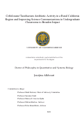 Cover page: Ceftolozane/Tazobactam Antibiotic Activity in a Rural California Region and Improving Science Communications in Undergraduate Classrooms to Broaden Impact