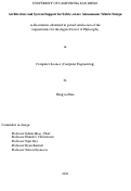 Cover page: Architecture and System Support for Safety-aware Autonomous Vehicle Design