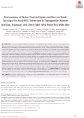 Cover page: Comparison of nylon-flocked swab and Dacron swab cytology for anal HSIL detection in transgender women and gay, bisexual, and other men who have sex with men.