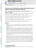 Cover page: Surgical success and lateral incomitance following three-muscle surgery for large-angle horizontal strabismus.