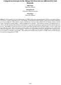 Cover page: Comparison strategies in the change detection task are influenced by taskdemands.