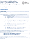 Cover page: Extending Medicaid Long-Term Care Impoverishment Protections To Same-Sex Couples in Pennsylvania