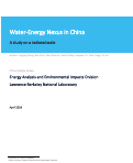 Cover page: Intertwined impacts of water, energy development, and carbon emissions in China