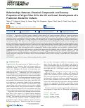 Cover page: Relationships Between Chemical Compounds and Sensory Properties of Virgin Olive Oil in the US and Israel: Development of a Prediction Model for Defects.