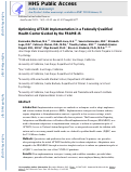 Cover page: Optimizing ATTAIN implementation in a federally qualified health center guided by the FRAME-IS.