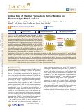 Cover page: Critical Role of Thermal Fluctuations for CO Binding on Electrocatalytic Metal Surfaces