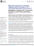 Cover page: Molecular mechanism of activation-triggered subunit exchange in Ca2+/calmodulin-dependent protein kinase II