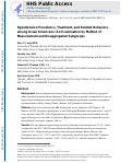 Cover page: Hypertension Prevalence, Treatment, and Related Behaviors Among Asian Americans: An Examination by Method of Measurement and Disaggregated Subgroups