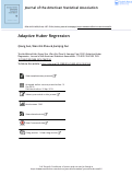 Cover page: Adaptive Huber Regression