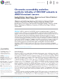 Cover page: Chromatin accessibility underlies synthetic lethality of SWI/SNF subunits in ARID1A-mutant cancers.