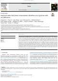 Cover page: Improved zebra finch brain transcriptome identifies novel proteins with sex differences