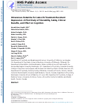 Cover page: Intravenous Ketamine for Late-Life Treatment-Resistant Depression: A Pilot Study of Tolerability, Safety, Clinical Benefits, and Effect on Cognition.