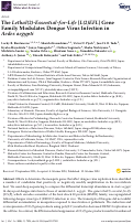 Cover page: The Lethal(2)-Essential-for-Life [L(2)EFL] Gene Family Modulates Dengue Virus Infection in Aedes aegypti