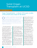 Cover page: Introduction to Solid Organ Transplant