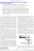 Cover page: Optically actuated thermocapillary movement of gas bubbles on an absorbing substrate
