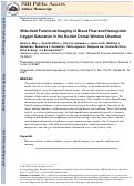 Cover page: Wide-field functional imaging of blood flow and hemoglobin oxygen saturation in the rodent dorsal window chamber.