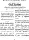 Cover page: Resting State Functional Connectivity in Children: A New Paradigm