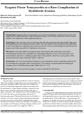 Cover page: Pyogenic Flexor Tenosynovitis as a Rare Complication of Dyshidrotic Eczema