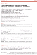 Cover page: Continuous dosing versus interrupted therapy with ixekizumab: an integrated analysis of two phase 3 trials in psoriasis