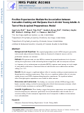 Cover page: Positive expectancies mediate the association between sensation seeking and marijuana outcomes in at‐risk young adults: A test of the acquired preparedness model