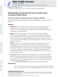 Cover page: Mammography and Decision Aid Use for Breast Cancer Screening in Older Women