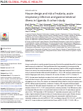 Cover page: House design and risk of malaria, acute respiratory infection and gastrointestinal illness in Uganda: A cohort study