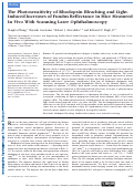 Cover page: The Photosensitivity of Rhodopsin Bleaching and Light-Induced Increases of Fundus Reflectance in Mice Measured In Vivo With Scanning Laser OphthalmoscopySLO Measurement of Mouse Rhodopsin