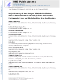 Cover page: Project Harmony: A Meta-Analysis With Individual Patient Data on Behavioral and Pharmacologic Trials for Comorbid Posttraumatic Stress and Alcohol or Other Drug Use Disorders.