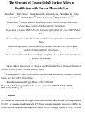 Cover page: Structure of Copper–Cobalt Surface Alloys in Equilibrium with Carbon Monoxide Gas